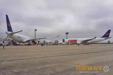 O Airway acompanhou a chegada dos primeiros A330 da Tam, em 1998 (Airway)