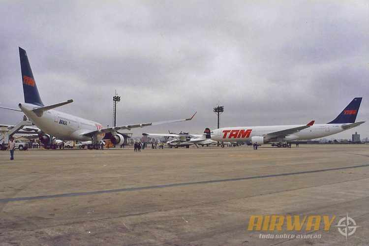 O Airway acompanhou a chegada dos primeiros A330 da Tam, em 1998 (Airway)