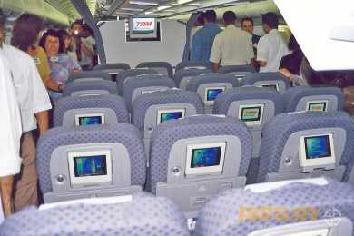O A330 foi o primeiro avião no Brasil com sistema de entretenimento individual (Airway)