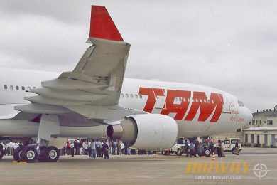 A A330 inaugurou as rotas de longo curso internacionais da Tam (Airway)
