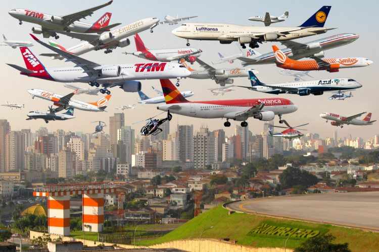 Céus congestionados: mais movimentada região do Brasil, São Paulo vê passar cerca de 2 mil aviões todos os dias