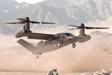 O V-280 pousa como um helicóptero convencional, mas voa como um avião (Bell Helicopter)