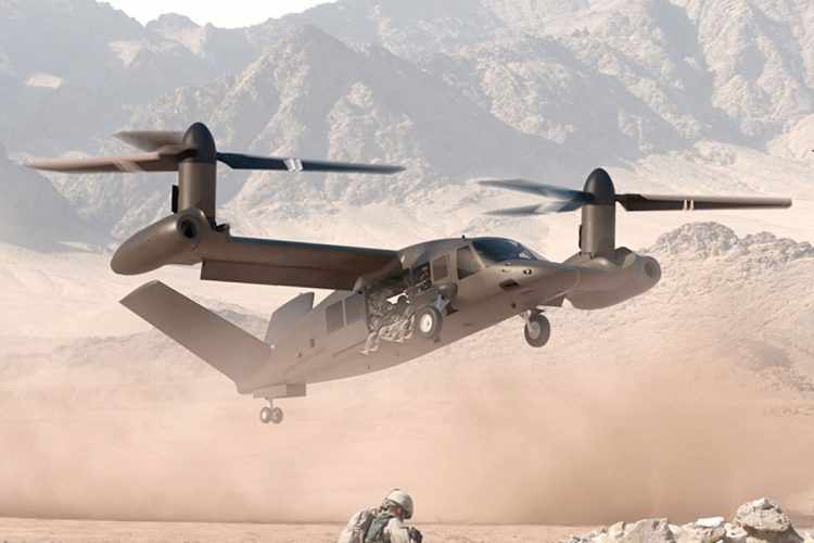 O V-280 pousa como um helicóptero convencional, mas voa como um avião (Bell Helicopter)