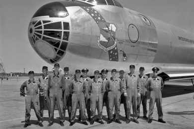 Dependendo da missão, a tripulação do B-36 podia ser composta por até 20 homens (Domínio Público)