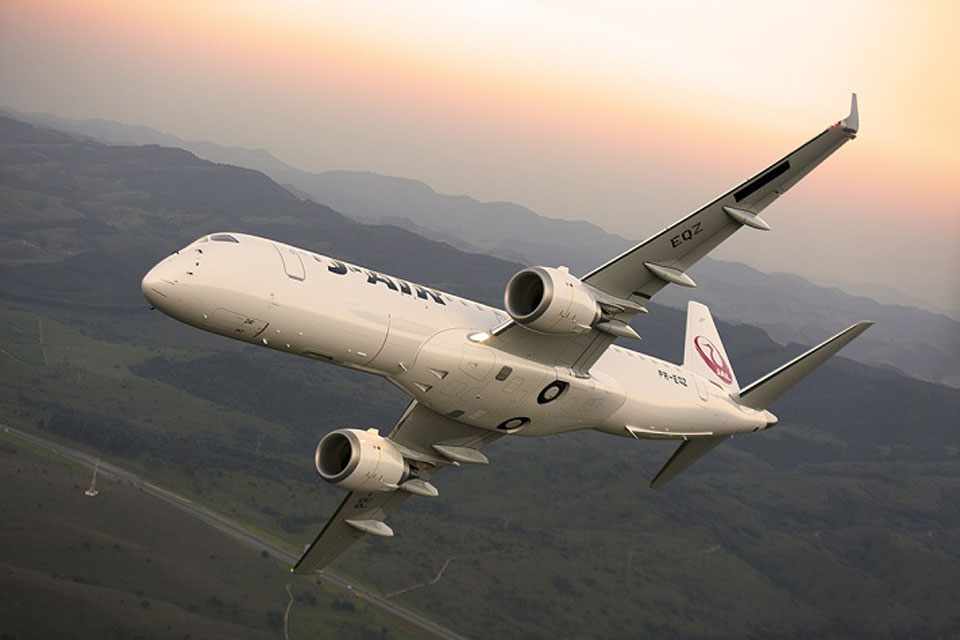 O mercado de aviação regional do Japão vai crescer nos próximos anos e a Embraer não quer ficar de fora (Embraer)