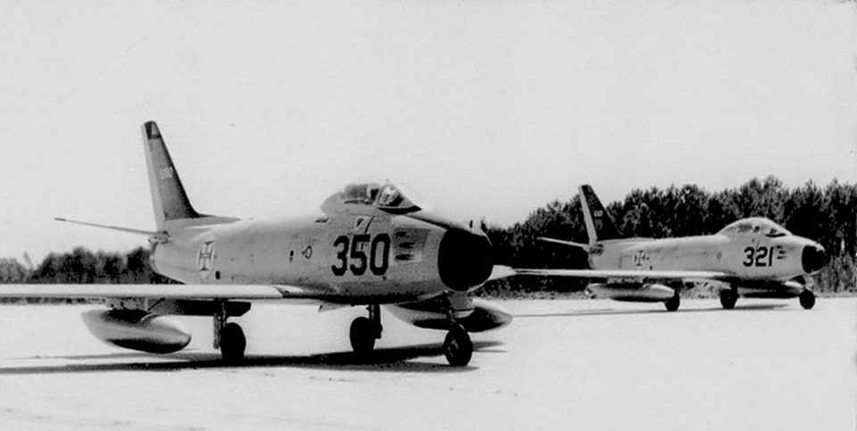 Os F-86 portugueses tiveram de voltar para a Europa e servir a OTAN (Domínio Público)