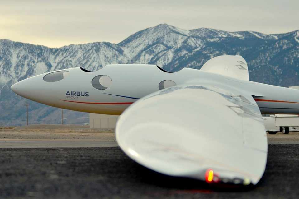 O planador "hit-tech" da Airbus pesa apenas 815 kg (Airbus)