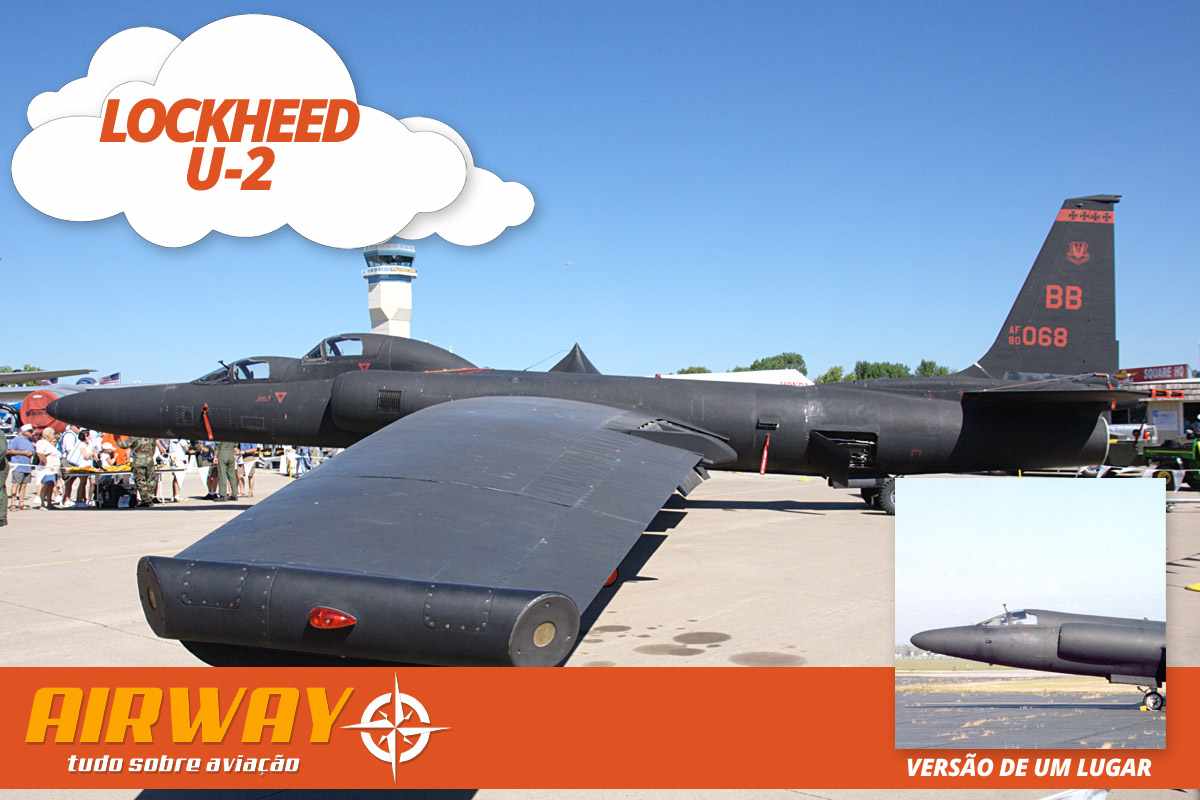 O avião-espião U-2 não teve outra solução para levar um segundo ocupante: cabines em "escadinha"