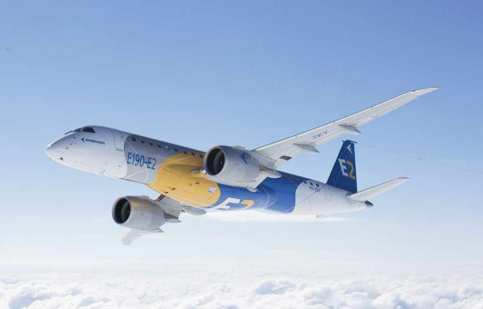 Além do E190-E2, a Embraer também trabalha nos novos modelos E175 e E195 (Embraer)