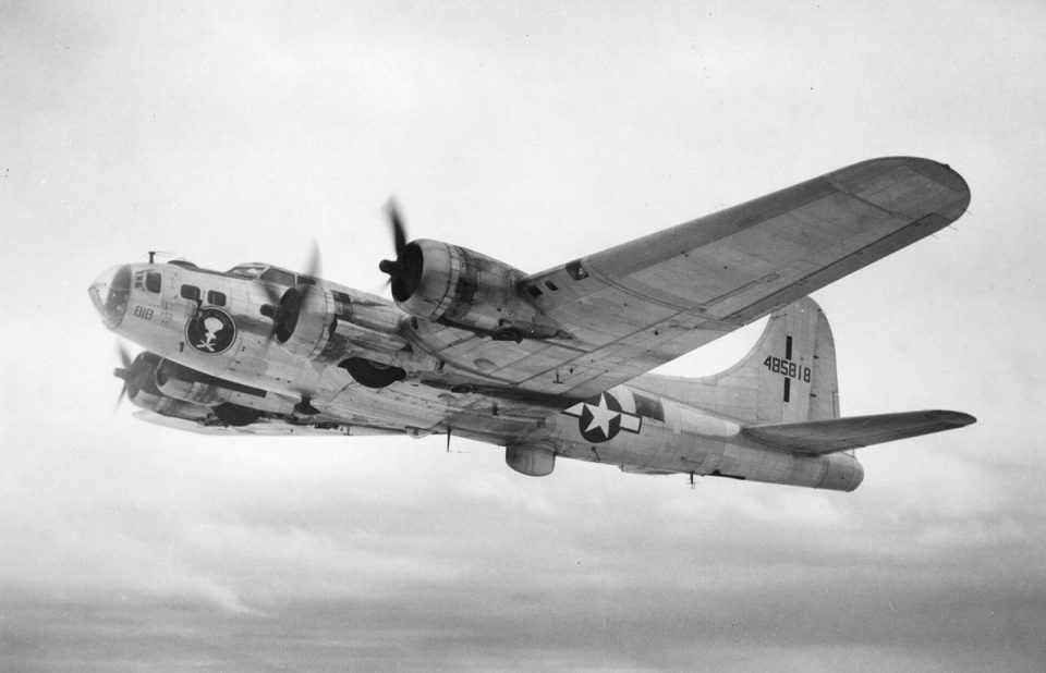 O B-17 é o segundo bombardeiro mais fabricado da história, depois do B-24 (Domínio Público)
