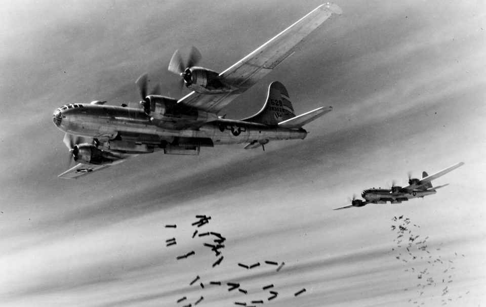 O B-29 combateu durante a Segunda Guerra Mundial e, mais adiante, na Guerra da Coreia (domínio Público)