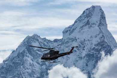 O helicóptero voou acima dos 6.000 metros de altitude (Bell Helicopters)
