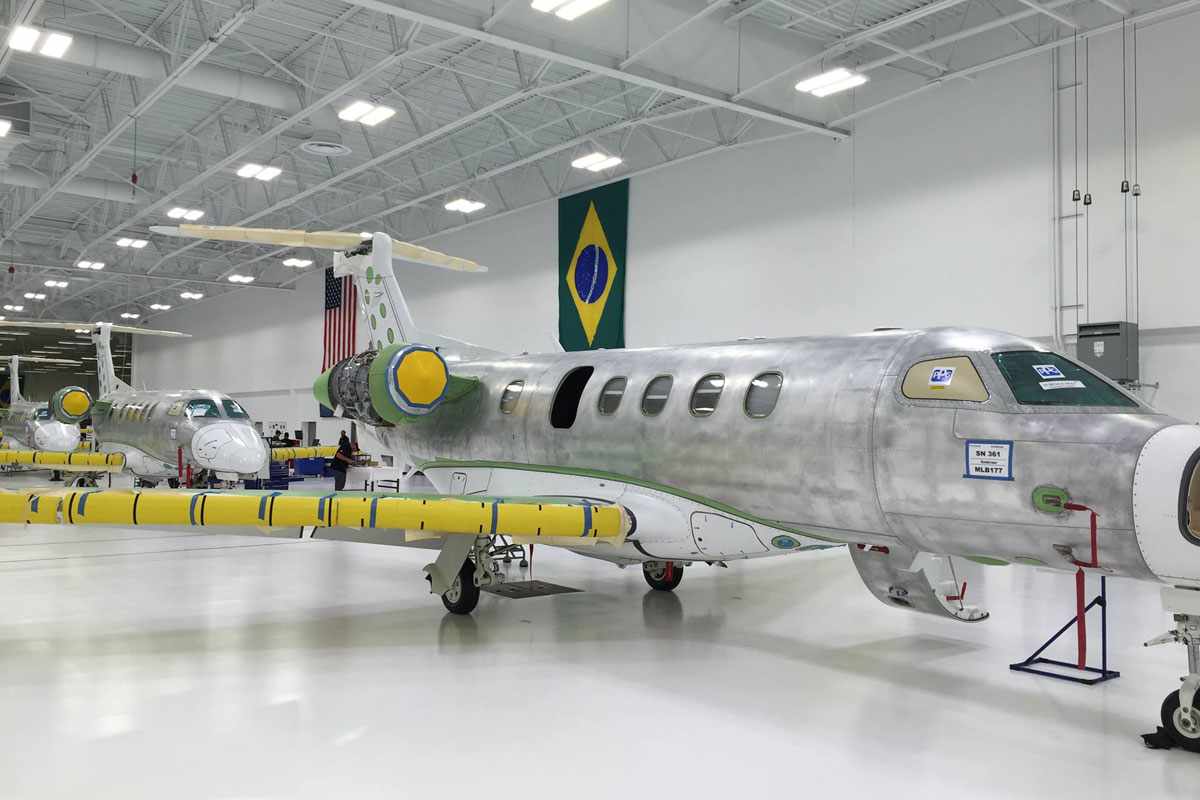 A Embraer mais que dobrou o tamanho de sua fábrica nos EUA (Embraer)