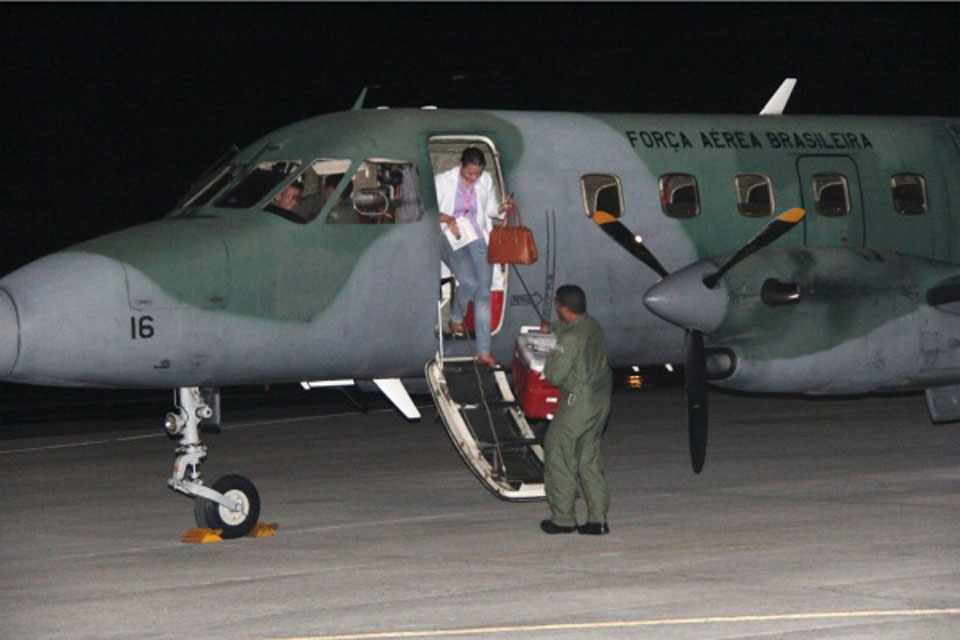 O transporte do órgão foi realizado por um turbo-hélice C-95 Bandeirante (FAB)