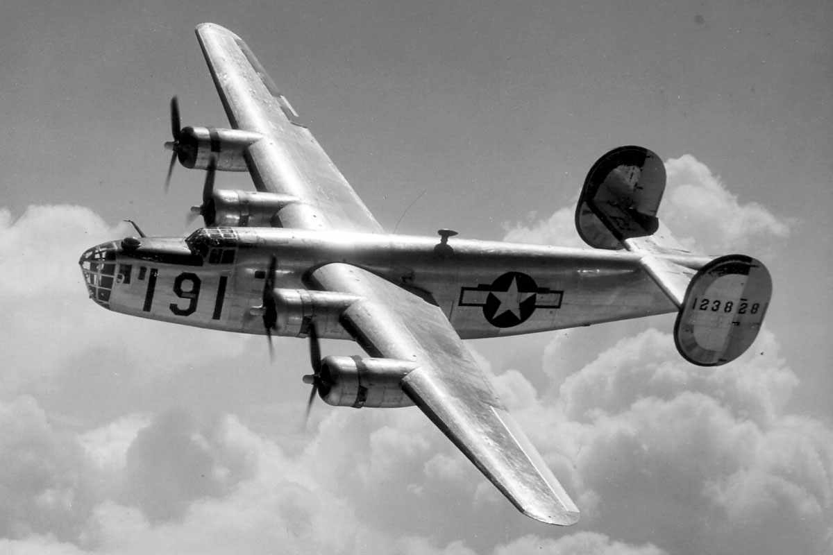 O B-24 é até hoje o bombardeiro mais fabricado da história (Domínio Público)