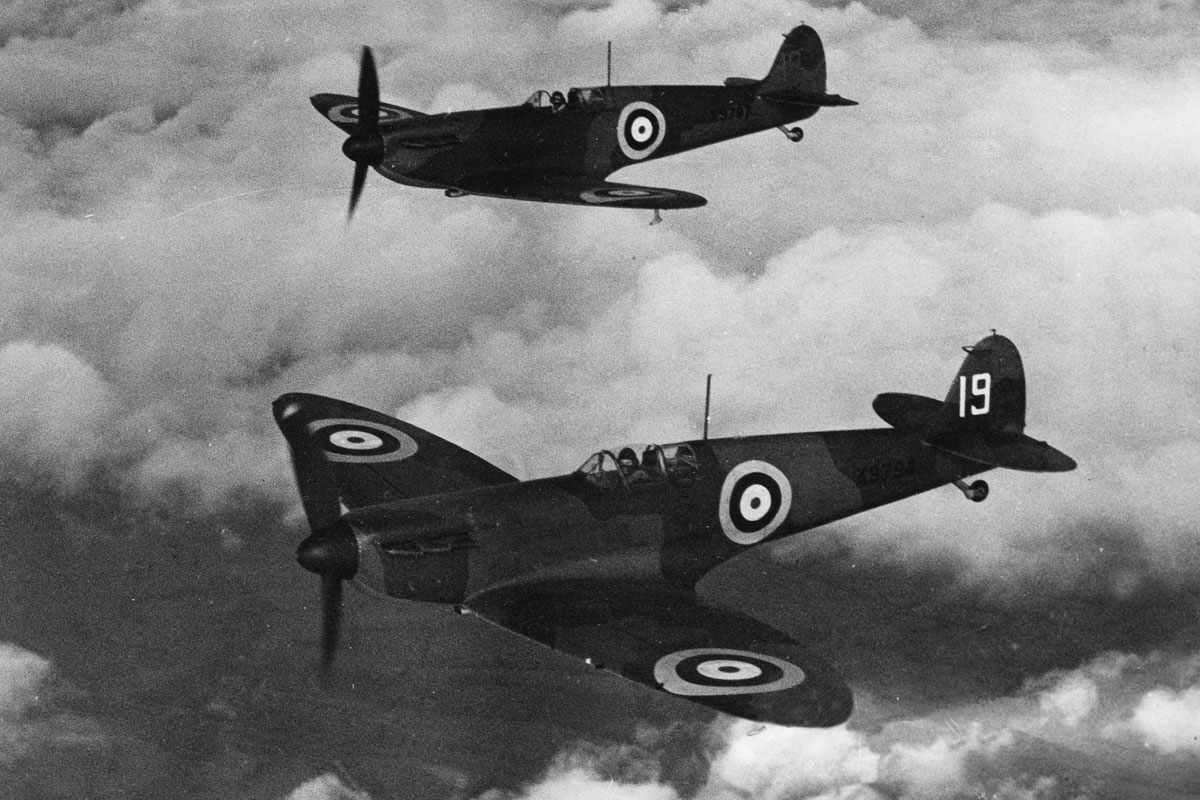 O Spitfire foi fundamental para a RAF durante a "Batalha da Inglaterra", em 1940 (Domínio Público)