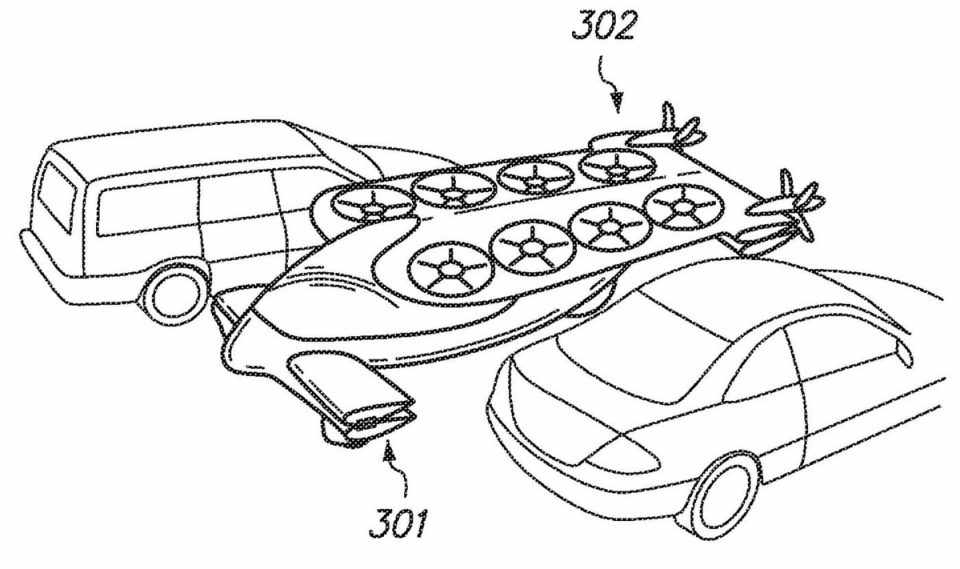 A Zee.Aero já patenteou algumas ideias de carros-voadores; cabe até na vaga do supermercado... (Zee.Aero)