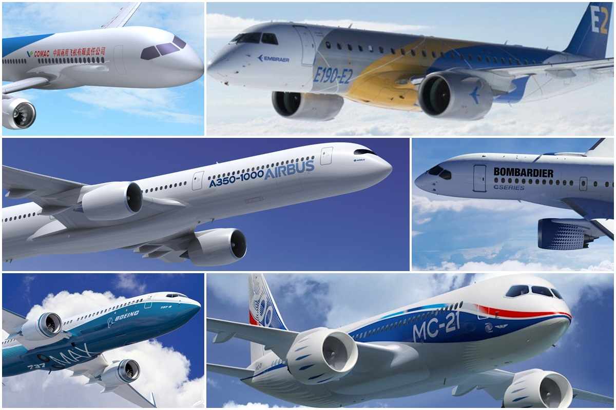 Vem aí uma nova geração de aviões comerciais de fabricantes do mundo todo (Divulgação)
