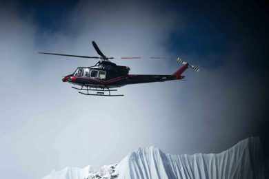 O aparelho ainda realizou um pouso e depois decolou a mais de 4.000 metros de altitude (Bell Helicopters)