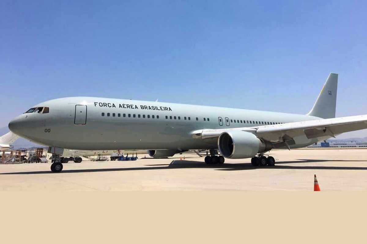 O Boeing C-767 2900 pronto para ser entregue à FAB (reprodução: Fórum Aeroentusiastas)
