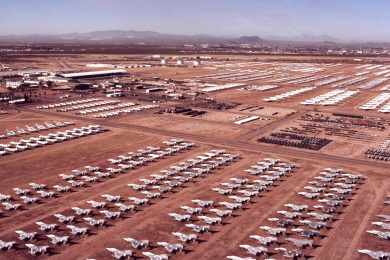 Muito usado nos anos 60, o caça F-4 Phantom já teve várias unidades em Davis Monthan