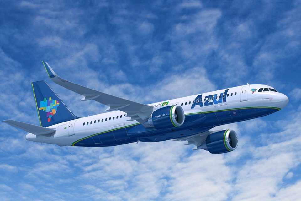A Azul fez uma encomenda de 63 jatos Airbus A320neo (Airbus)