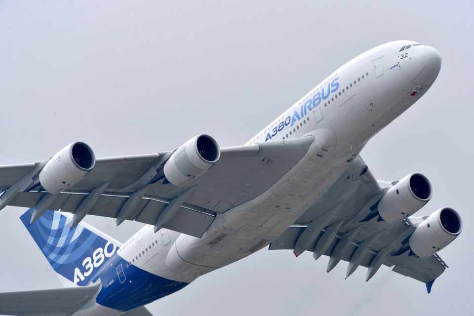 O Airbus ainda tem mais de 120 pedidos pelo A380, mas seu futuro não é promissor (Airbus)