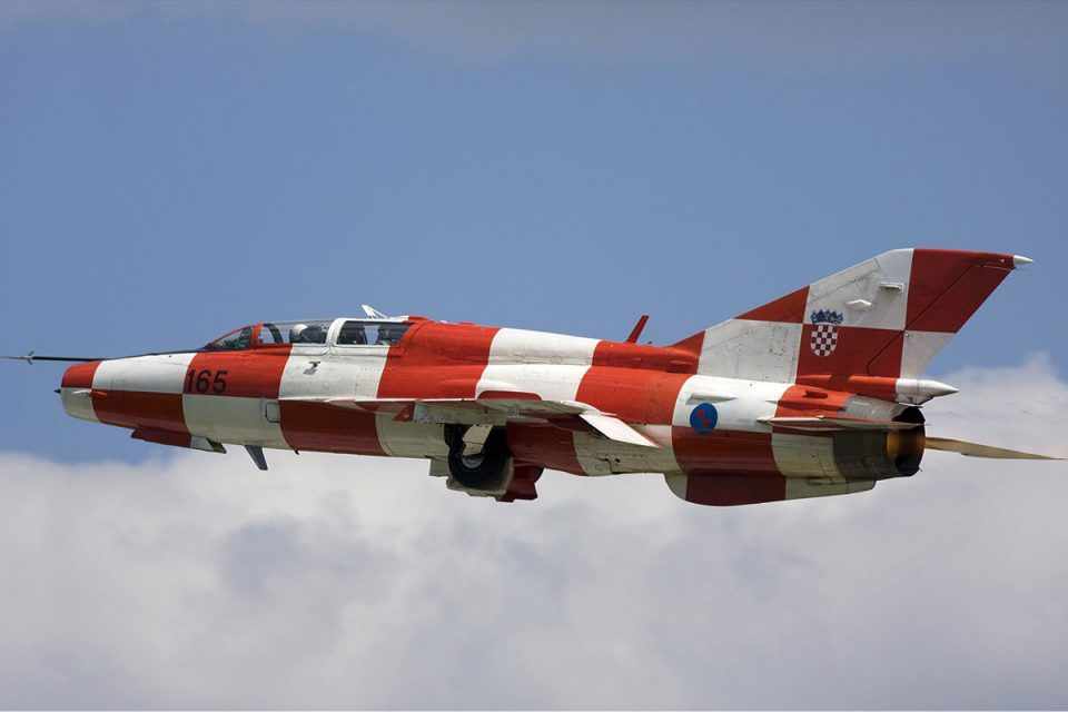A Croácia é o único operador do MiG-21 na Europa (Divulgação)