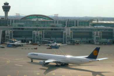 Airbus A340-600 da Lufthansa em Munique: voo suspenso temporiaramente