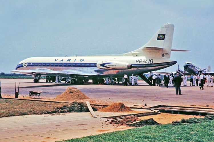 Caravelle, o primeiro jato a voar numa companhia brasileira