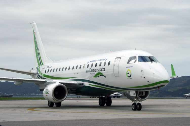 O "ecoDemonstrador" é um Embraer E170 para estudo de novas tecnologias (Thiago Vinholes)