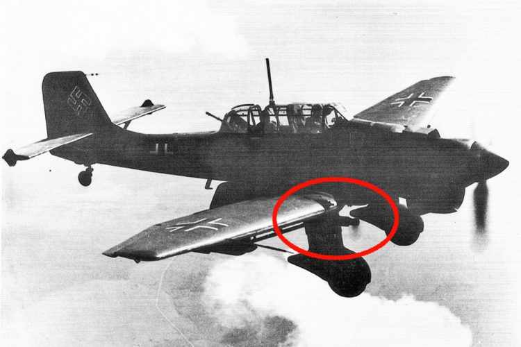 A sirene do terror transportada pelo Stuka no detalhe: efeito psicológico