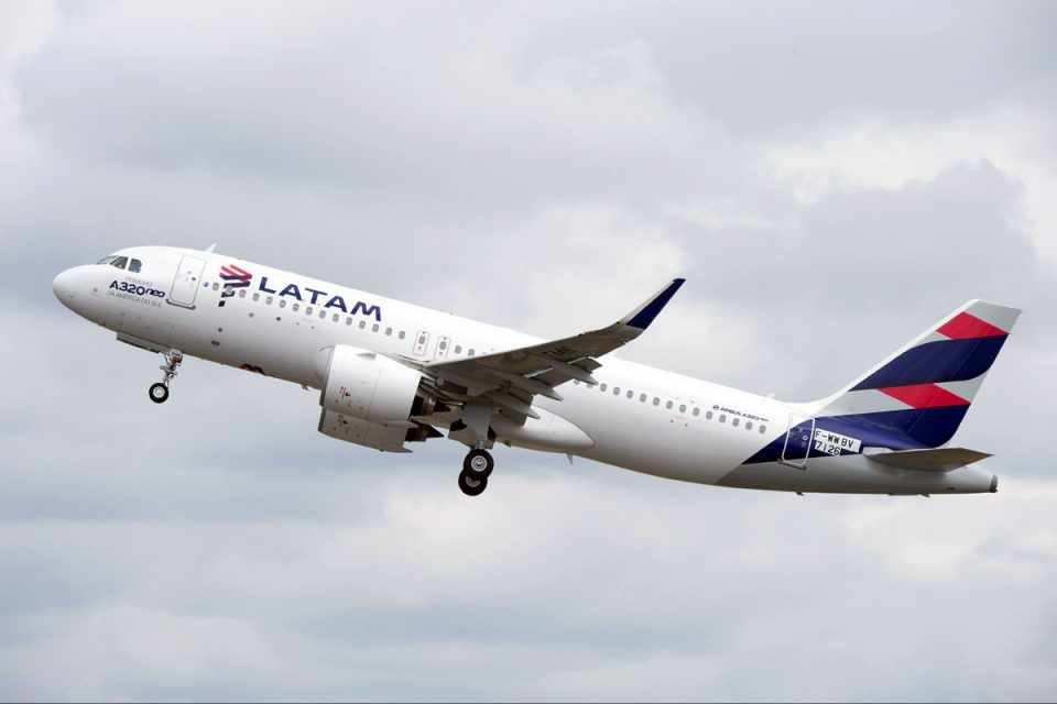 A Latam vai operar o A320neo em rotas domésticas e internacionais na América do Sul (Airbus)