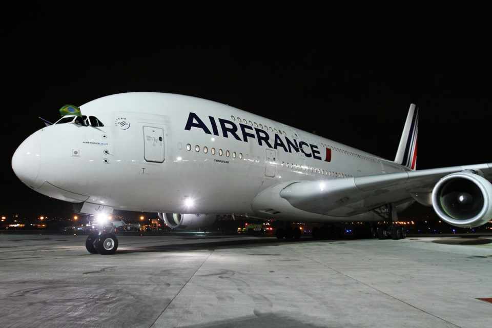 Por hora, a Air France não pretende usar o A380 em rotas para o Brasil (Airbus)