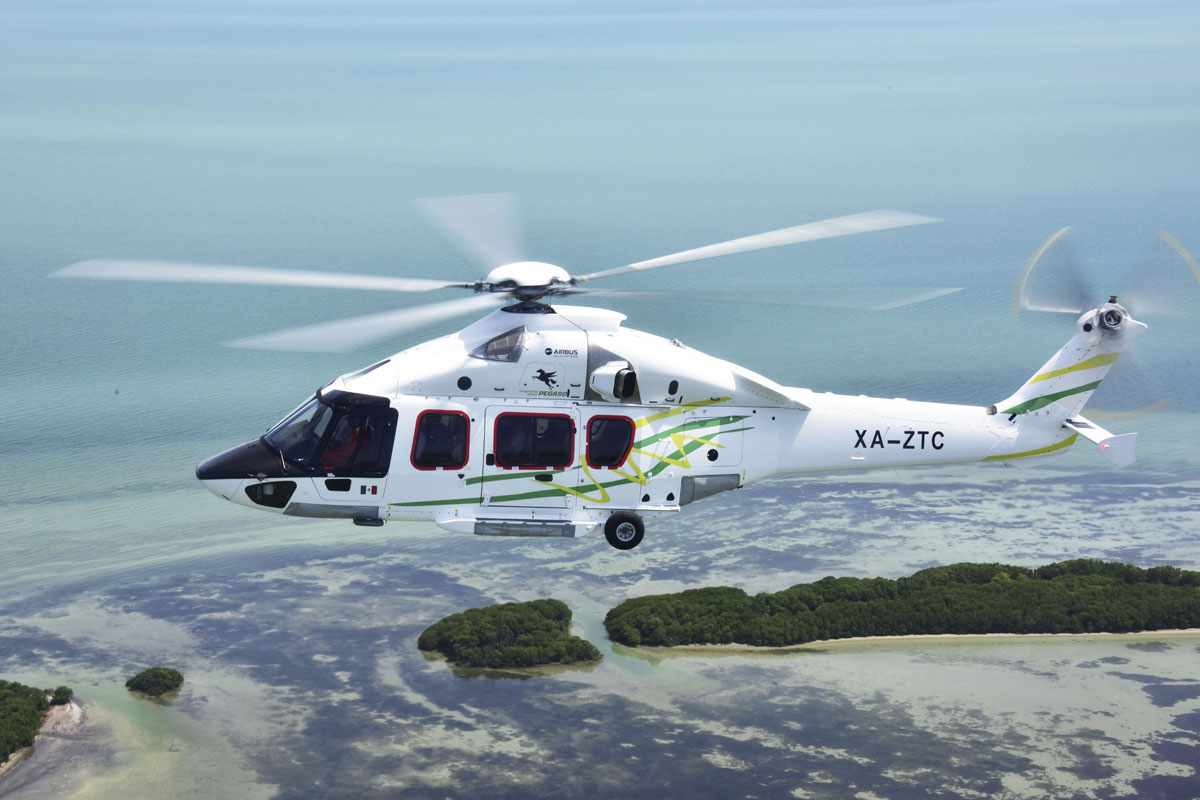 O H175 pode transportar até 19 passageiros (Airbus Helicopters)