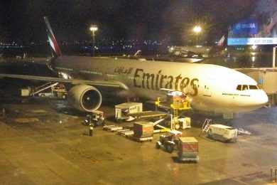 Boeing 777 da Emirates em Guarulhos