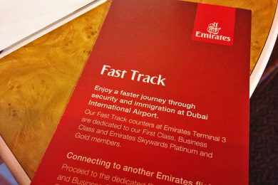 Fast Track na imigração de Dubai