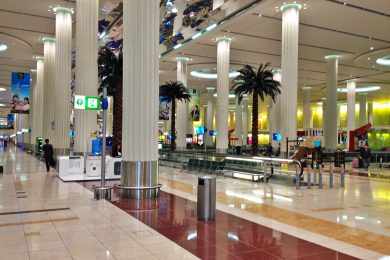 O imponente aeroporto de Dubai