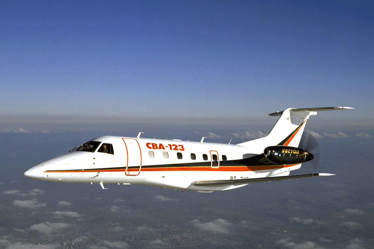 A sigla CBA 123 significa "Cooperação Brasil-Argentina"; Vector seria o substituto do Bandeirante (Embraer)