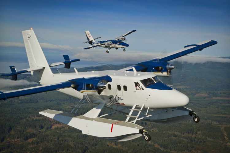 O Twin Otter também tem versão anfíbia, que pousa na terra ou na água (Divulgação)