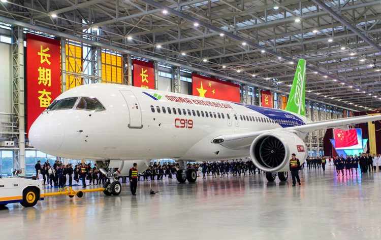 Uma série de componentes críticos do C919 é fabricado por empresas do Ocidente (Xinhua)