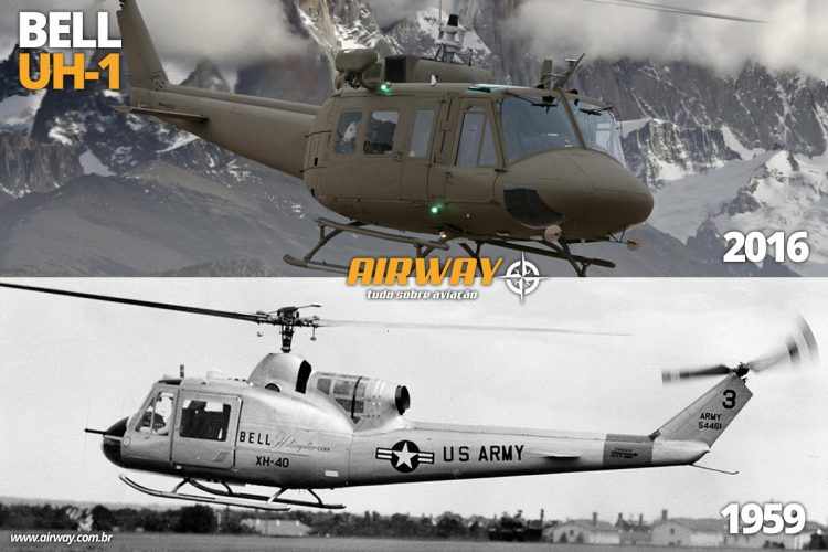 Bell UH-1, o helicóptero do Vietnã, continua em produção