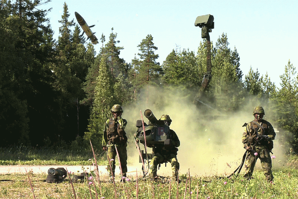 O RBS 70 tem alcance de até 8 km (SAAB)