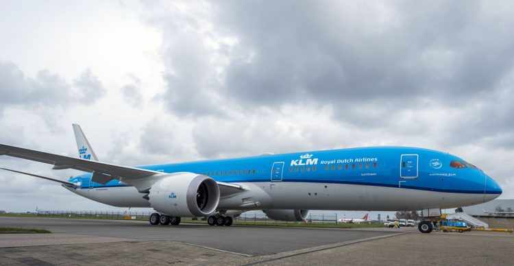 Um dos jatos da KLM que voa para o Brasil é o Boeing 787 (KLM)