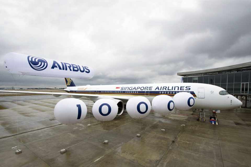 A Airbus alcançou a marca de 10 mil aeronaves fabricadas em 46 anos (Airbus)