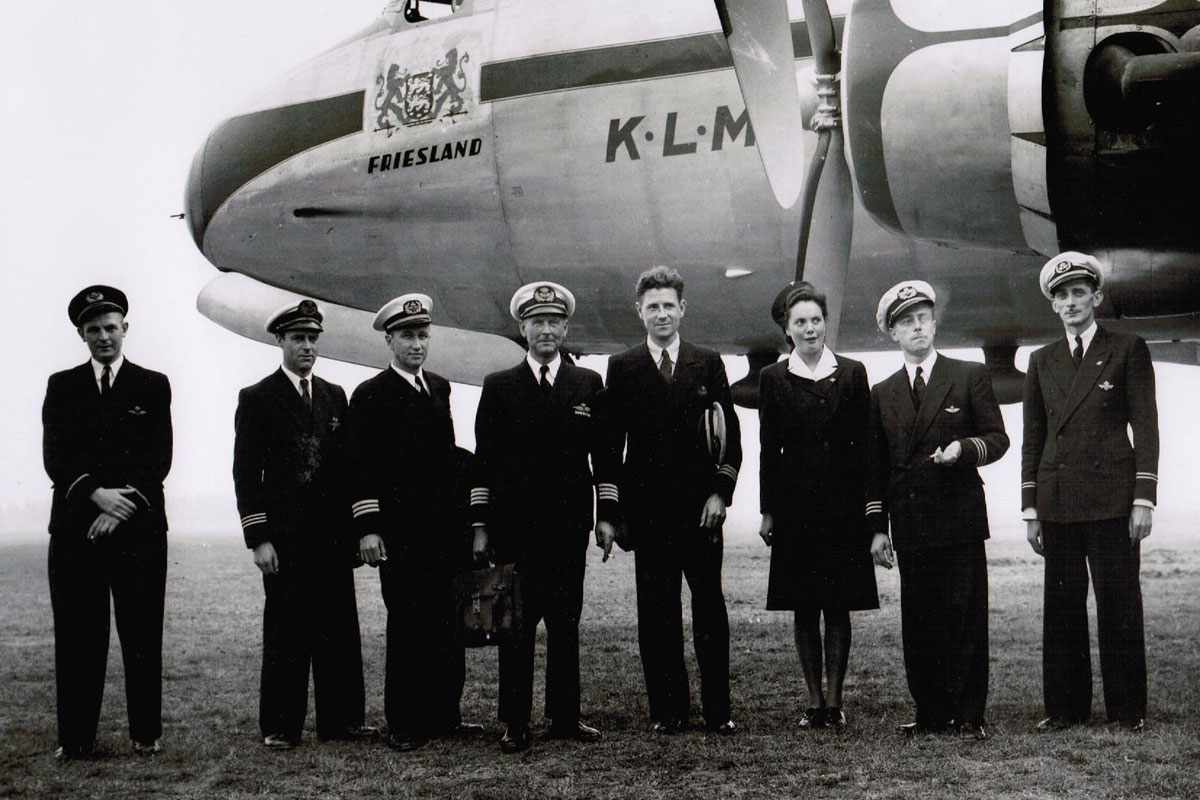 O DC-4 "Friesland" foi o primeiro avião da KLM que pousou no Brasil e, em seguida, na Argentina (KLM)