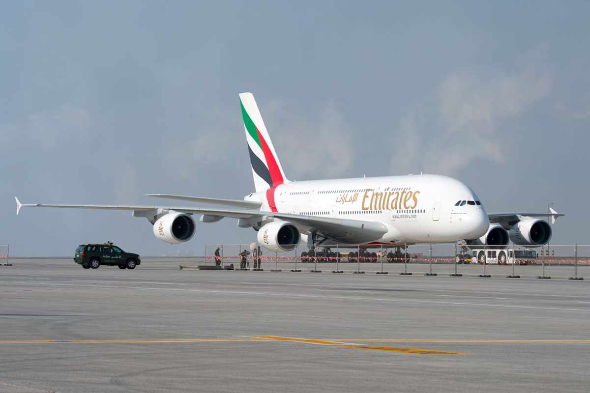 A Emirates é o maior operador do A380, com quase 90 modelos na frota (Airbus)