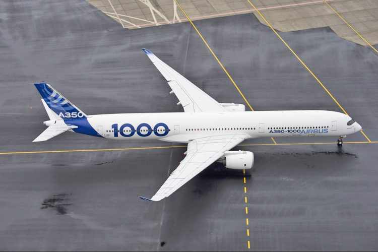 O A350-1000 é o sexto maior avião do mundo, considerando apenas o comprimento (Airbus)
