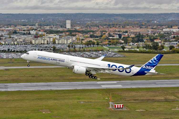 O A350-1000 ainda está na fase de testes de voo (Airbus)