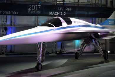 O protótipo XB-1 será utilizado em testes aerodinâmicos e de propulsão (Boom Technology)